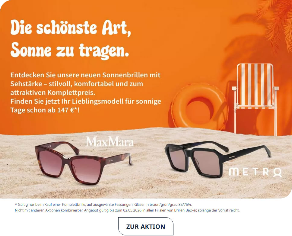 Sonnenbrillen, die Stil und Sehkomfort verbinden