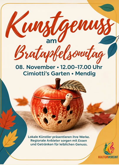 Kunstgenuss am Bratapfelsonntag