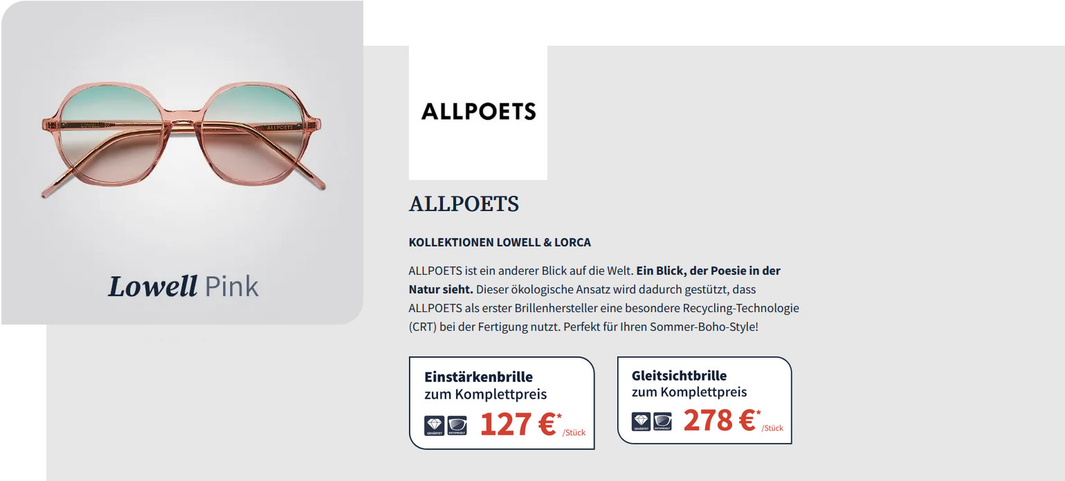 Attraktive Angebotspreise für Ihre neue Sonnenbrille bei Brillen Becker Attraktive Angebotspreise für Ihre neue Sonnenbrille bei Brillen Becker